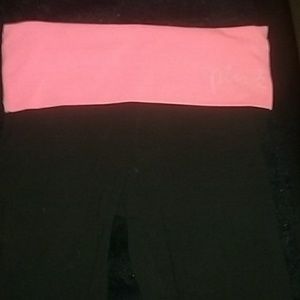 Pink Victoria Secret yoga capris